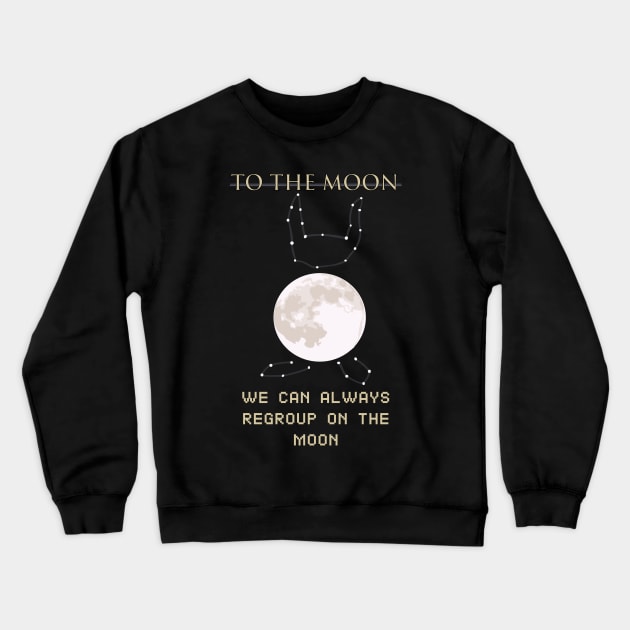 To The Moon Crewneck Sweatshirt by Grayson888